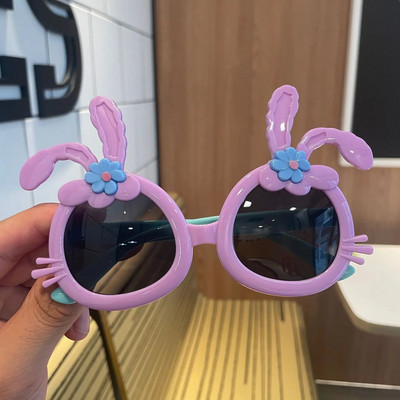 Bērnu saulesbrilles multfilmas zaķa forma ar burkānu meitenes zēns bērniem saulesbrilles Cosplay brilles jaukas ēnas brilles UV400