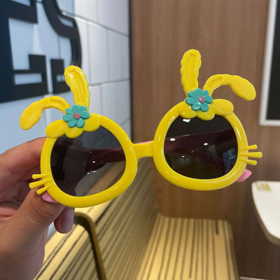 Bērnu saulesbrilles multfilmas zaķa forma ar burkānu meitenes zēns bērniem saulesbrilles Cosplay brilles jaukas ēnas brilles UV400