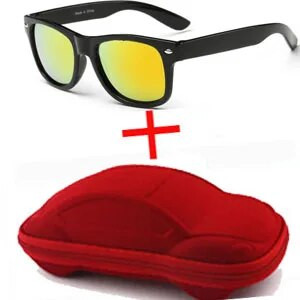 Lahedad 6-15-aastastele lastele päikeseprillid lastele Poistele Tüdrukutele Mood Prillid Katteobjektiivid UV 400 Kaitse ümbrisega