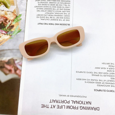 Bērni jaukas vintage matēts taisnstūris UV400 saulesbrilles āra meitenēm zēniem saldās saulesbrilles aizsardzība klasiskās bērnu saulesbrilles