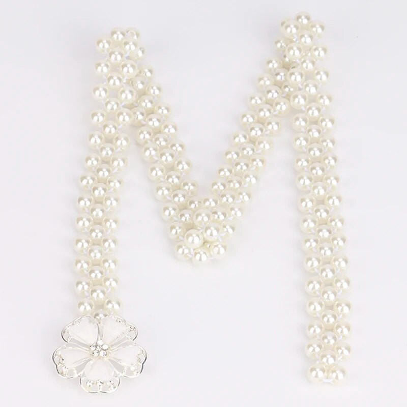 Pearl elastsed Rhinestone Flower klassi peenikesed vööd naiste vöökohale Dekoratiivsed Naistele Lastele Pulmakleidi Mantli aksessuaarid