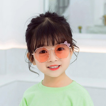 Μοντέρνα μόδα για αγόρια και κορίτσια Φιόγκος μεταλλικά γυαλιά ηλίου B010 Polygon Trend Παιδικά γυαλιά ηλίου Παιδικά γυαλιά εξωτερικού χώρου UV400