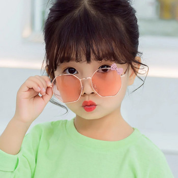 Модерни модни метални слънчеви очила за момчета и момичета B010 Polygon Trend Детски слънчеви очила Деца на открито UV400 очила