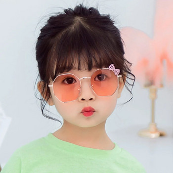 Μοντέρνα μόδα για αγόρια και κορίτσια Φιόγκος μεταλλικά γυαλιά ηλίου B010 Polygon Trend Παιδικά γυαλιά ηλίου Παιδικά γυαλιά εξωτερικού χώρου UV400