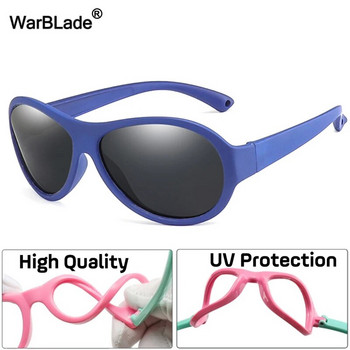 WarBlade Сладки детски поляризирани слънчеви очила Силиконови защитни детски слънчеви очила Момичета Момчета Бебешки очила UV400 Очила Gafas de sol