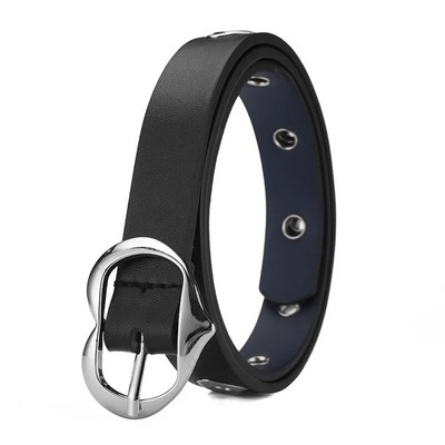 Rozā PU ādas josta Bērnu modes tendence Ikdienišķa greznība Dizains Meiteņu Josta Gothic Punk ins Korejas pin sprādzes korsete melna