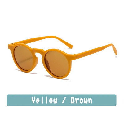 Jaunas modes bērnu brilles Vintage apaļas āra saules aizsargbrilles zīdaiņiem Akrila UV400 saulesbrilles bērniem brilles