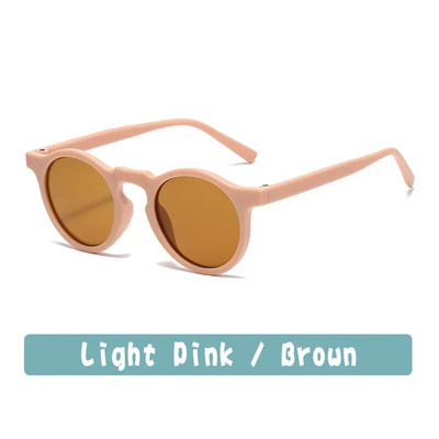 Jaunas modes bērnu brilles Vintage apaļas āra saules aizsargbrilles zīdaiņiem Akrila UV400 saulesbrilles bērniem brilles