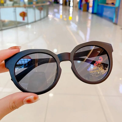 Jaunas modes bērnu brilles Vintage apaļas āra saules aizsargbrilles zīdaiņiem Akrila UV400 saulesbrilles bērniem brilles