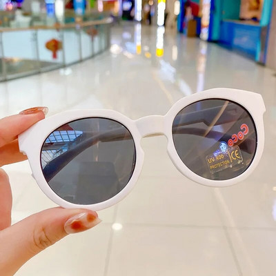 Jaunas modes bērnu brilles Vintage apaļas āra saules aizsargbrilles zīdaiņiem Akrila UV400 saulesbrilles bērniem brilles