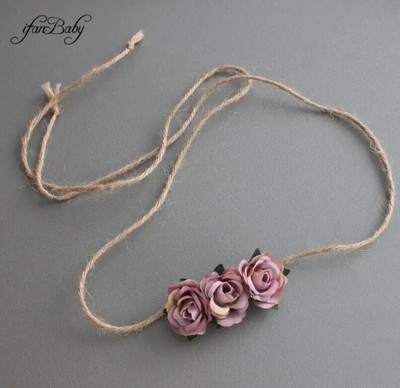 Modni cvjetni remen, dječji remen od konoplje, vezice od konoplje, remen od konoplje