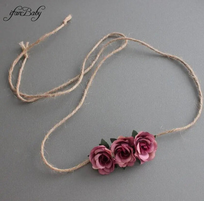 Modni cvjetni remen, dječji remen od konoplje, vezice od konoplje, remen od konoplje