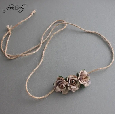 Modni cvjetni remen, dječji remen od konoplje, vezice od konoplje, remen od konoplje