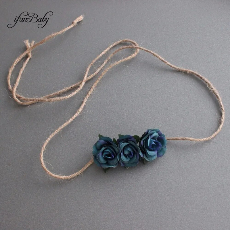 Modni cvjetni remen, dječji remen od konoplje, vezice od konoplje, remen od konoplje