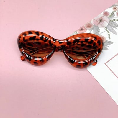 Jaunas Cat Eye Candy krāsas bērnu saulesbrilles zēniem modes zīmola dizainers ovāli lēcu toņi UV400 meiteņu dzelteni rozā Y2k saulesbrilles