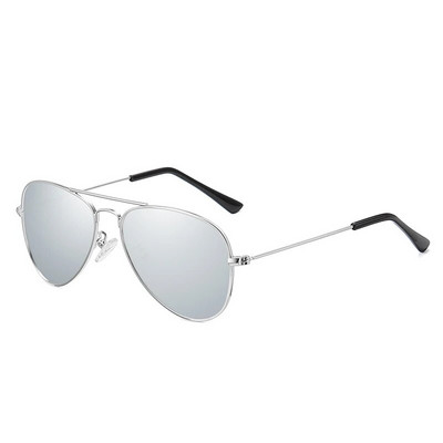 Ochelari de soare polarizați clasici pentru copii Lentile colorate 5-12 ani Ochelari pentru copii Ochelari cu rame metalice UV400