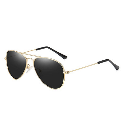 Ochelari de soare polarizați clasici pentru copii Lentile colorate 5-12 ani Ochelari pentru copii Ochelari cu rame metalice UV400