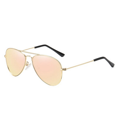 Ochelari de soare polarizați clasici pentru copii Lentile colorate 5-12 ani Ochelari pentru copii Ochelari cu rame metalice UV400