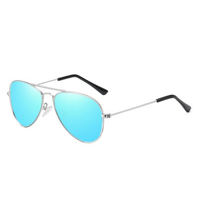Ochelari de soare polarizați clasici pentru copii Lentile colorate 5-12 ani Ochelari pentru copii Ochelari cu rame metalice UV400