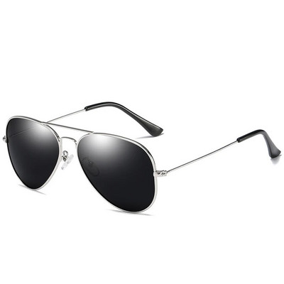 Ochelari de soare polarizați clasici pentru copii Lentile colorate 5-12 ani Ochelari pentru copii Ochelari cu rame metalice UV400