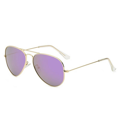 Ochelari de soare polarizați clasici pentru copii Lentile colorate 5-12 ani Ochelari pentru copii Ochelari cu rame metalice UV400