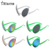 Smieklīgi citplanētiešu kostīmi brilles varavīksnes lēcas ET saulesbrilles Helovīna ballīšu rekvizīti, kā arī aksesuāri pieaugušajiem un bērniem