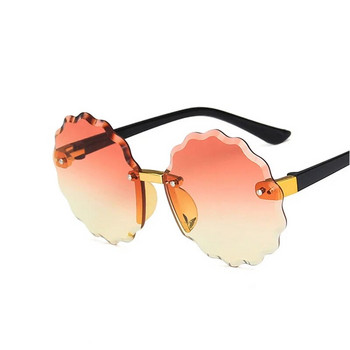 Flower Wave Στρογγυλά γυαλιά ηλίου για αγόρια κορίτσια Παιδιά καθρέφτες ντεγκραντέ Γυαλιά Καλοκαιρινό χαριτωμένα παιδικά γυαλιά ηλίου αποχρώσεις