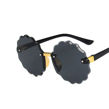 Flower Wave Στρογγυλά γυαλιά ηλίου για αγόρια κορίτσια Παιδιά καθρέφτες ντεγκραντέ Γυαλιά Καλοκαιρινό χαριτωμένα παιδικά γυαλιά ηλίου αποχρώσεις