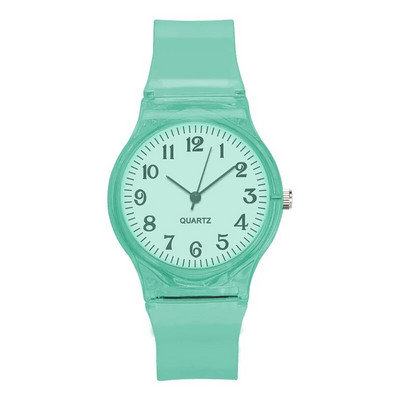 Ceas Copii Ceasuri Cuarț Ceasuri de mână Jeleu pentru Fată și Băiat Ceasuri Sport Copii Student Plastic Transparent Montre Femme