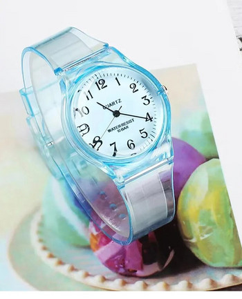 Μόδα καθημερινά φιλικά προς το περιβάλλον παιδικά ρολόγια μόδας χαλαζία από σιλικόνη για αγόρια και κορίτσια ρετρό κλασικό ρολόι