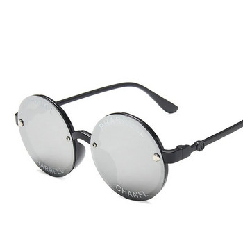 2024 New Fashion Round Frame Mirror Παιδικά γυαλιά ηλίου Πλαστικά Classic παιδικά αντιανακλαστικά γυαλιά ηλίου Uv400