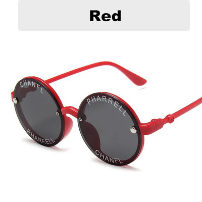 2024. aasta uus moodne ümmarguse raamiga peegliga laste päikeseprillid, plastist klassikalised laste peegeldusvastased päikeseprillid Uv400