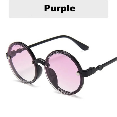 2024. aasta uus moodne ümmarguse raamiga peegliga laste päikeseprillid, plastist klassikalised laste peegeldusvastased päikeseprillid Uv400