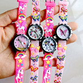 Multifilm Armas 3D Ükssarvik Liblikad Lilled Ilusad Kellad Tüdrukutele Poistele Lapsed Lapsed Õpilastele Pidu jõulukingitused Kell