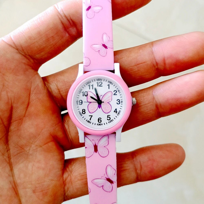 Rainbow Cloud Unicorn λουράκια σιλικόνης με στάμπα με πεταλούδα Παιδιά Παιδιά αγόρια κορίτσια μαθητές Quartz Δώρα για πάρτι γενεθλίων Ρολόγια