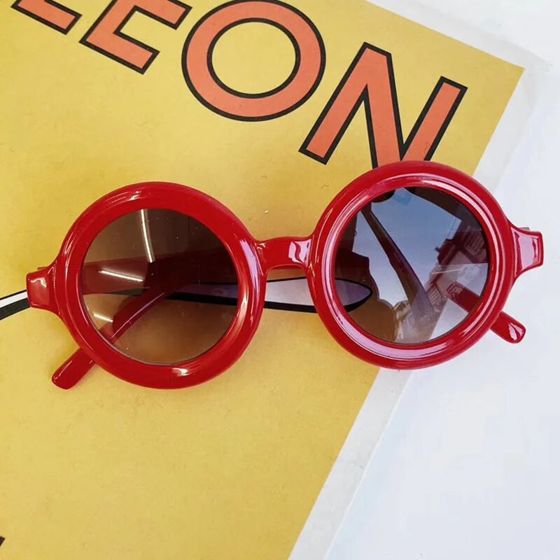 1 gab. 6 krāsu mazuļu saulesbrilles zēnam meitenei leoparda modes saulesbrilles bērnu brilles pludmales brilles