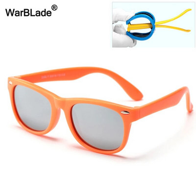 WarBLade Nove šarene sunčane naočale za djecu TR90 Polarizirane sunčane naočale za djevojčice i dječake Silikonske fleksibilne dječje UV400 zrcalne naočale