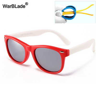 WarBLade Nove šarene sunčane naočale za djecu TR90 Polarizirane sunčane naočale za djevojčice i dječake Silikonske fleksibilne dječje UV400 zrcalne naočale