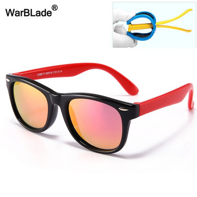 WarBLade Nove šarene sunčane naočale za djecu TR90 Polarizirane sunčane naočale za djevojčice i dječake Silikonske fleksibilne dječje UV400 zrcalne naočale
