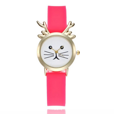 Hot Arrive Cute Juust Kass Muster Laste Kellad Tüdrukutele Kvartsi Analoog Laste Kellad Naistele Tudengikell Kingitus Relogio Feminino