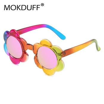 Детски слънчеви очила с цветя Rainbow Цветни сладки кръгли детски очила за малки деца Деца Момчета Момичета Дейности на открито