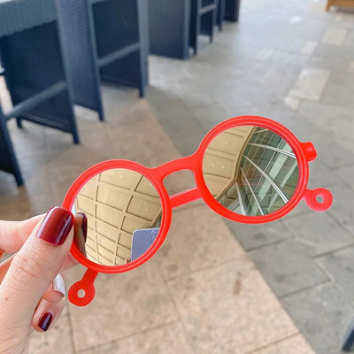 Jauni bērni jauka multfilma lāča forma apaļas saulesbrilles meitene zēns leopards divkrāsu vintage saulesbrilles UV aizsardzība klasisks bērns