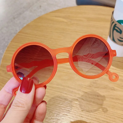 Jauni bērni jauka multfilma lāča forma apaļas saulesbrilles meitene zēns leopards divkrāsu vintage saulesbrilles UV aizsardzība klasisks bērns