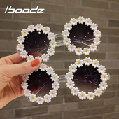 iboode Bērnu saulesbrilles Ovāls Flower Fashion Bērnu saulesbrilles Meitenes Baby Shades Brilles UV400 Āra saules aizsargbrilles