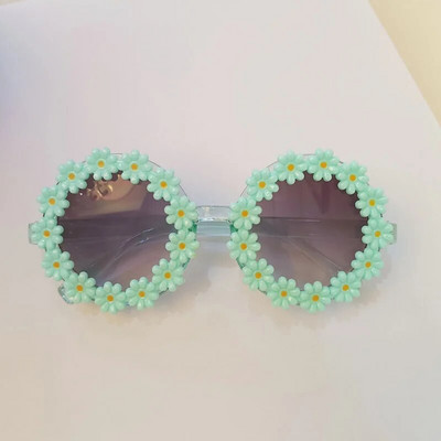 iboode Bērnu saulesbrilles Ovāls Flower Fashion Bērnu saulesbrilles Meitenes Baby Shades Brilles UV400 Āra saules aizsargbrilles