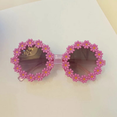 iboode Bērnu saulesbrilles Ovāls Flower Fashion Bērnu saulesbrilles Meitenes Baby Shades Brilles UV400 Āra saules aizsargbrilles
