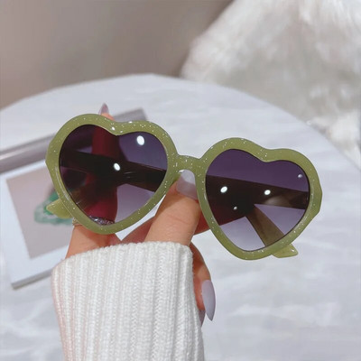 Cute Candy Krāsu Sirsniņas Bērnu Saulesbrilles Bērniem Retro Rozā Karikatūra Saulesbrilles Rāmis Meitenēm Zēniem Zīdaiņiem Saulesbrilles UV400 Brilles