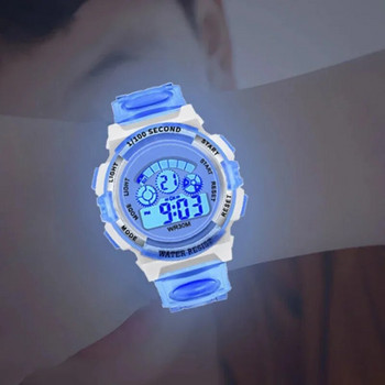 Детски електронен часовник Светещ цифров циферблат Доживотен Водоустойчив светещ будилник Часовник за момчета Момичета Детски студентски часовник