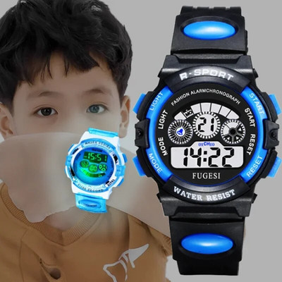 Kids Electronic Watch Luminous Digital Dial Life Waterproof Luminous Alarm Clocks Watch for Boys Girls Children`s Student Watch