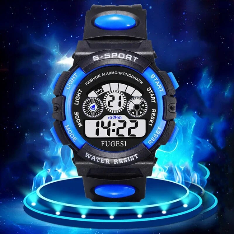 Bērnu elektroniskais pulkstenis Gaismas digitālais pulkstenis Life Ūdensizturīgs gaismas modinātājs Pulkstenis zēniem Meitenes Bērnu studentu pulkstenis